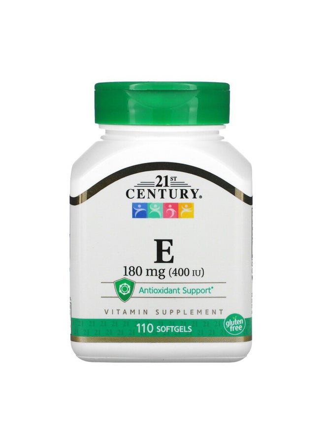 21st Century Vitamin E Antioxidant Support - 110 Softgels - Image 2